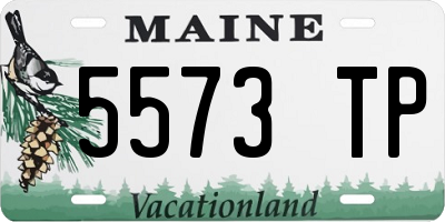 ME license plate 5573TP