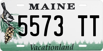 ME license plate 5573TT