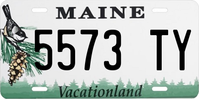 ME license plate 5573TY