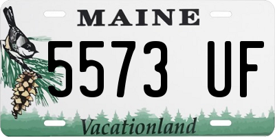 ME license plate 5573UF