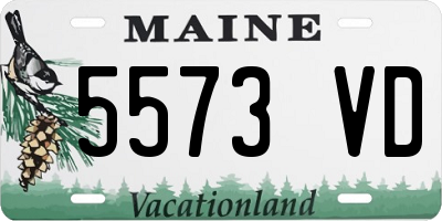 ME license plate 5573VD