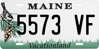 ME license plate 5573VF