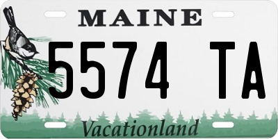 ME license plate 5574TA