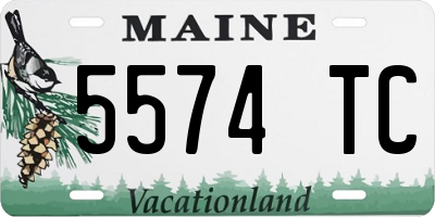 ME license plate 5574TC
