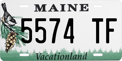 ME license plate 5574TF