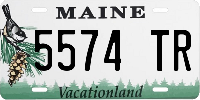 ME license plate 5574TR