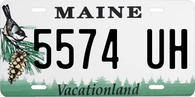 ME license plate 5574UH