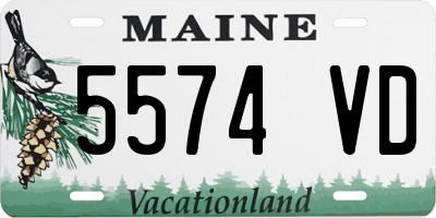 ME license plate 5574VD