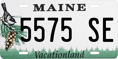 ME license plate 5575SE