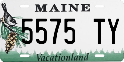 ME license plate 5575TY