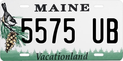 ME license plate 5575UB