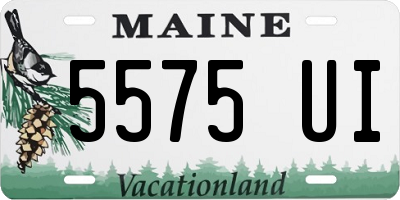 ME license plate 5575UI