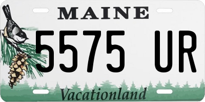 ME license plate 5575UR