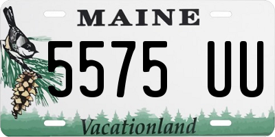 ME license plate 5575UU