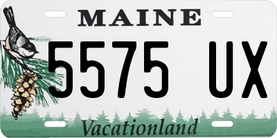 ME license plate 5575UX