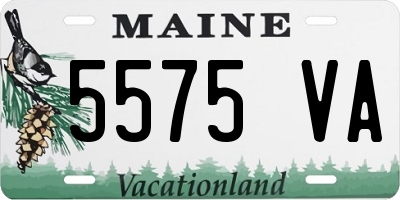 ME license plate 5575VA