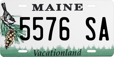 ME license plate 5576SA