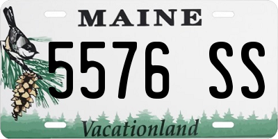 ME license plate 5576SS