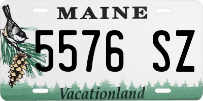 ME license plate 5576SZ