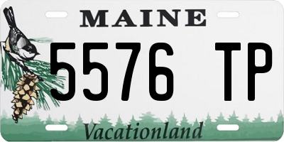 ME license plate 5576TP
