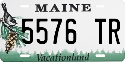 ME license plate 5576TR