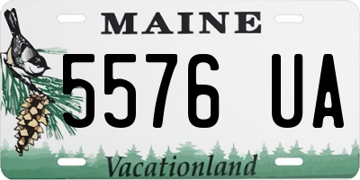 ME license plate 5576UA