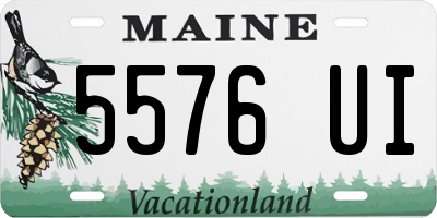 ME license plate 5576UI