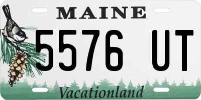 ME license plate 5576UT