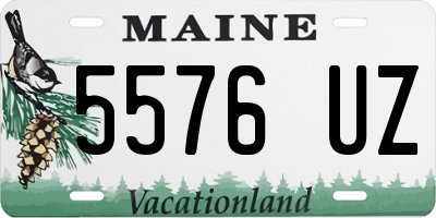 ME license plate 5576UZ