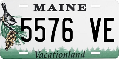 ME license plate 5576VE