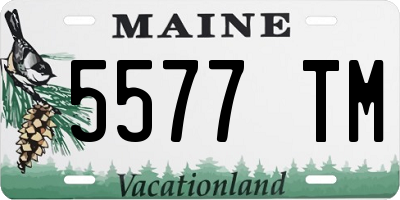 ME license plate 5577TM