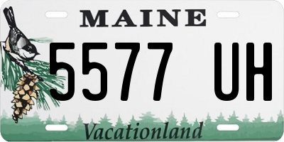 ME license plate 5577UH