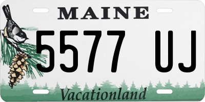 ME license plate 5577UJ