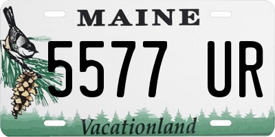 ME license plate 5577UR