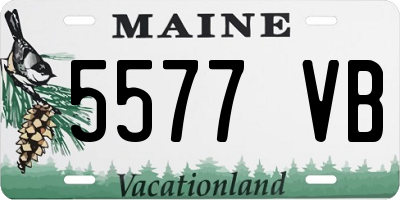 ME license plate 5577VB