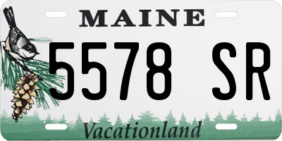 ME license plate 5578SR