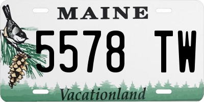 ME license plate 5578TW