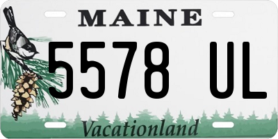 ME license plate 5578UL