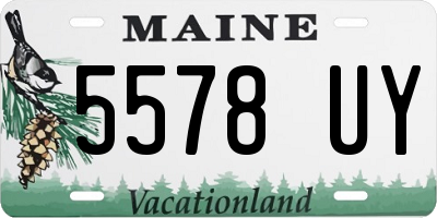 ME license plate 5578UY