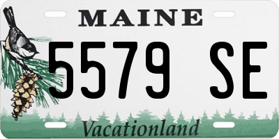 ME license plate 5579SE
