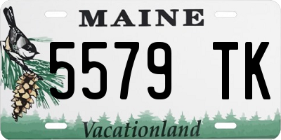 ME license plate 5579TK