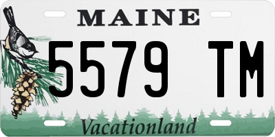 ME license plate 5579TM