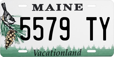 ME license plate 5579TY