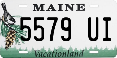 ME license plate 5579UI