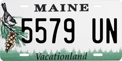 ME license plate 5579UN
