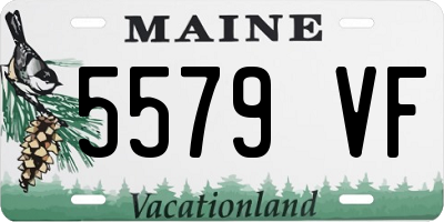 ME license plate 5579VF