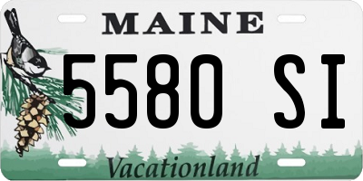 ME license plate 5580SI
