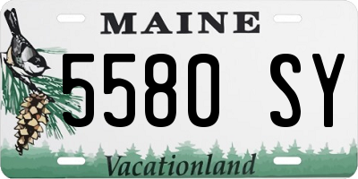 ME license plate 5580SY