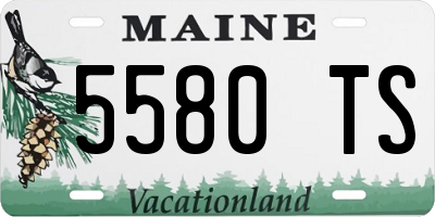 ME license plate 5580TS