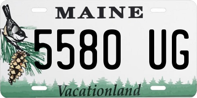ME license plate 5580UG